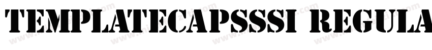 TemplateCapsSSi Regular字体转换